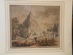 Carlo Labruzzi (1748-1817) - Roma - La Piramide Cestia, Antiek en Kunst