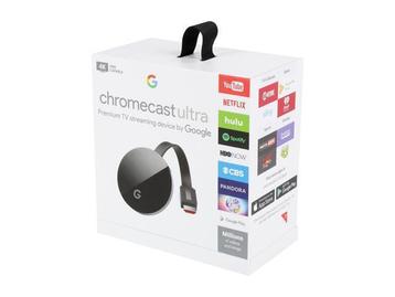 Google Chromecast Ultra in Doos (Google Producten) beschikbaar voor biedingen