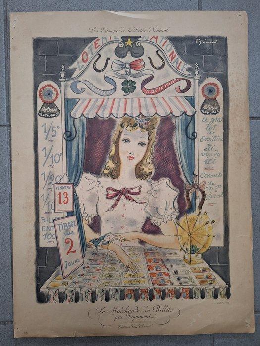 Dignimont (1891-1965) , Chas Laborde (1886-1941 - Set van 2, Antiek en Kunst, Kunst | Tekeningen en Fotografie