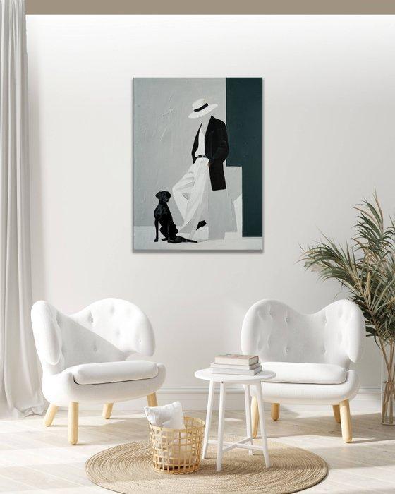 Clelia - Quiet Noir Echo, Antiek en Kunst, Kunst | Schilderijen | Modern