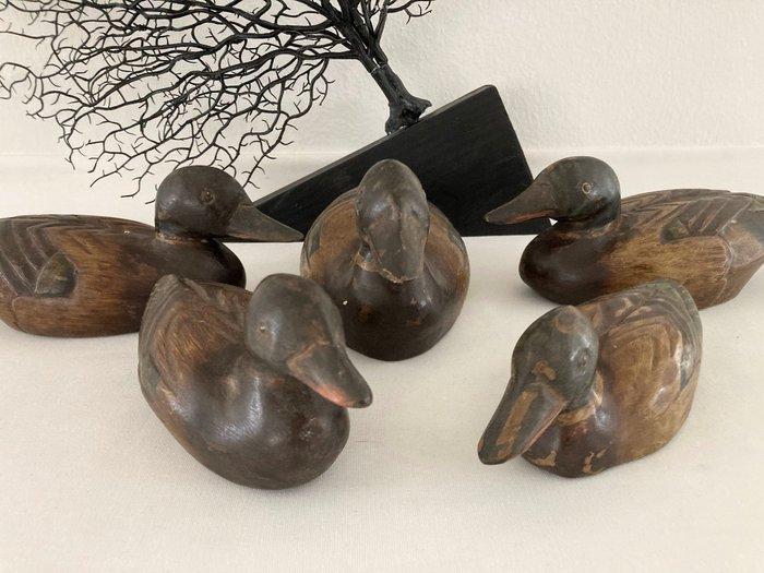 Appelant canard - Lokeenden Hout (5) - Bois, Antiquités & Art, Curiosités & Brocante