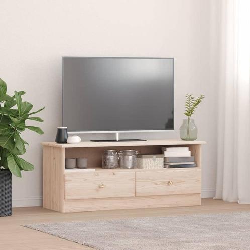 vidaXL TV-meubel met lades ALTA 100x35x41 cm massief, Maison & Meubles, Armoires | Mobilier de télévision, Envoi