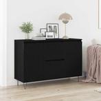 vidaXL Dressoir met lade Zwart eiken 101,5 x 35 x 70 cm, Huis en Inrichting, Kasten | Dressoirs, Verzenden, Nieuw