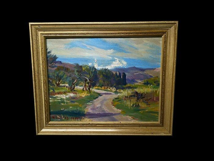 Antoine Reniers (1923-2013) - Les oliviers en Provence, Antiquités & Art, Art | Peinture | Classique