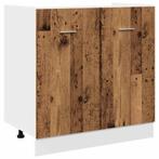 Kast Oud Hout 80x46cm | Tweede Kansje | OP = OP, Huis en Inrichting, Kasten | Boekenkasten, Verzenden, Nieuw, 50 tot 100 cm, Minder dan 100 cm