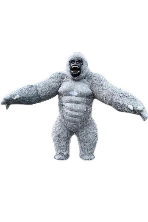 Mega Opblaasbare Mascotte Gorilla Grijs 2 Meter King Kong Ko, Kleding | Heren, Carnavalskleding en Feestkleding, Nieuw, Ophalen of Verzenden