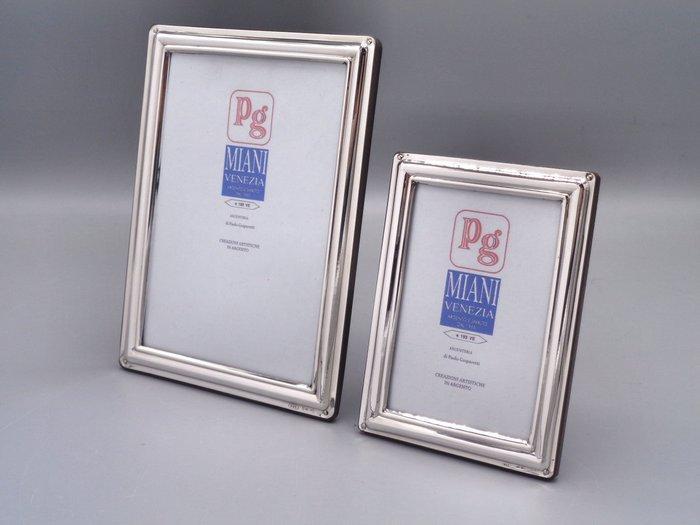 PG-Miani Argenteria - Cadre photo (2) - Argent 925 - 9x13 et, Antiek en Kunst, Antiek | Zilver en Goud