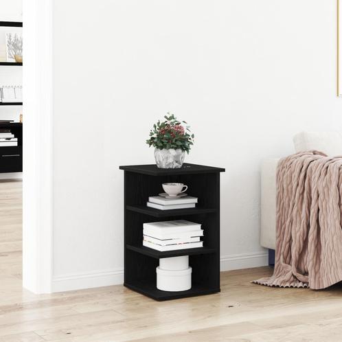 vidaXL Zijkast Zwarte Eik 35x35x55 cm Bewerkt hout, Huis en Inrichting, Kasten | Dressoirs, Nieuw, Verzenden