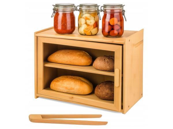 Veiling - Bamboe Dubbeldeks Broodtrommel – 2-Laags Broodka, Huis en Inrichting, Keuken | Keukenbenodigdheden