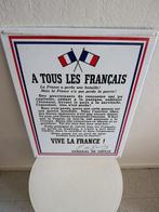 Appel du 18 juin - Plaque émaillée - Acier, Antiek en Kunst