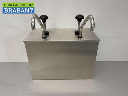 HCB RVS Sauzenbar Dubbele Sauspomp Sausdispenser 2 x 4 liter, Zakelijke goederen, Horeca | Keukenapparatuur, Ophalen of Verzenden