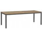 4 Seasons Outdoor Rivoli tafel antraciet met teak blad 220 x