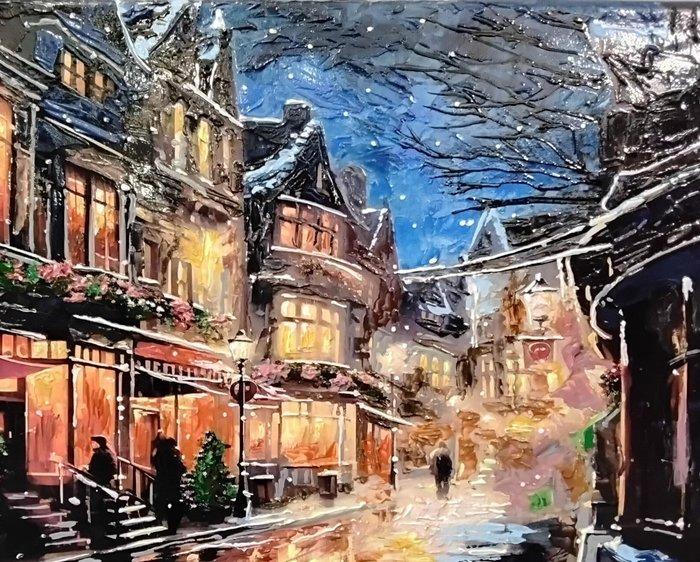 Bartolo Gentiluomo (1973) - Neve ad Amsterdam, Antiek en Kunst, Kunst | Schilderijen | Klassiek