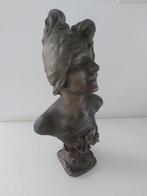 Julien Caussé - art nouveau - Buste, Cigale - 32 cm -