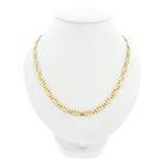 Massief gouden marine schakel ketting | 54,5 cm, Handtassen en Accessoires, Kettingen, Ophalen of Verzenden, Gebruikt, Overige kleuren