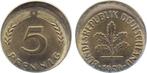 Duitsland Fehlpraegung 5 Pfennig 1950 F dezentriert gepra..., Postzegels en Munten, Verzenden, België