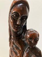 Beeld, Madonna met Kind - 55 cm - Hout, Antiek en Kunst