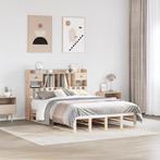 vidaXL Bed met boekenkast zonder matras massief grenenhout, Huis en Inrichting, Slaapkamer | Bedden, Verzenden, Nieuw