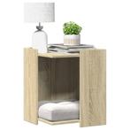 vidaXL Kattenbakkast 42x42x51 cm bewerkt hout sonoma, Verzenden, Nieuw