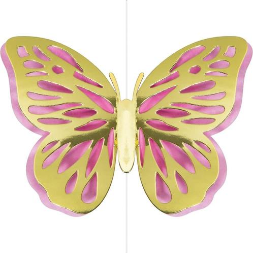 Vlinder Hangdecoratie 18cm 3st, Hobby en Vrije tijd, Feestartikelen, Nieuw, Verzenden