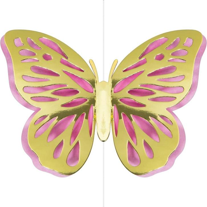 Vlinder Hangdecoratie 18cm 3st, Hobby en Vrije tijd, Feestartikelen, Nieuw, Verzenden