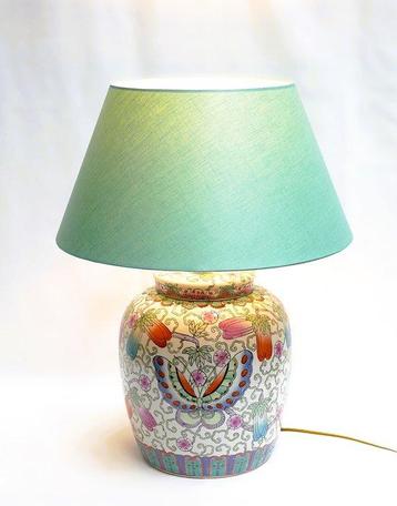 Lamp - Messing, Porselein