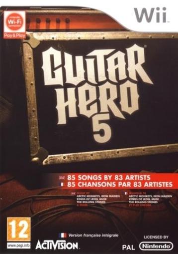 Guitar Hero 5-Standaard (Wii) Gebruikt, Ophalen of Verzenden