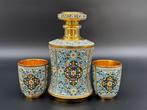 Kubachi - Karaf - Karaf en twee zilveren glazen 875 - .875, Antiek en Kunst