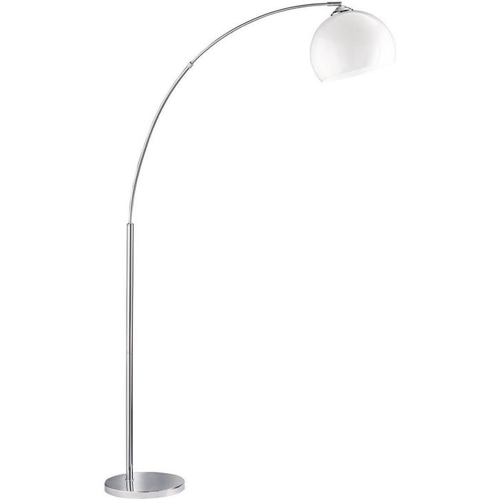 LED Vloerlamp Trion Brostila - Rond, Glanzend Chroom & E27 F, Maison & Meubles, Lampes | Lampadaires, Envoi