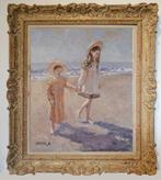 Chris van Dijk (1952) - Impressionist  Ma soeur et moi, Antiek en Kunst