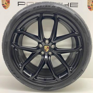 Porsche Macan II GTS ORIGINELE 21inch GT-Design met banden, Ophalen, Banden en Velgen