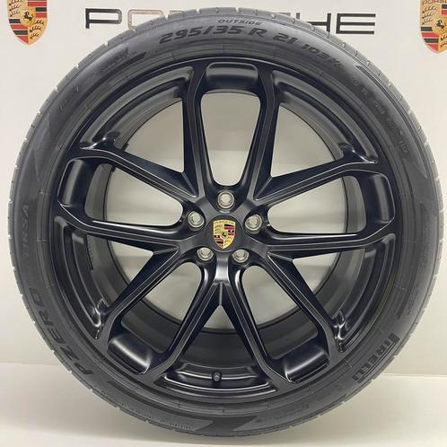 Porsche Macan II GTS ORIGINELE 21inch GT-Design met banden, Auto-onderdelen, Banden en Velgen, 21 inch, Zomerbanden, 295 mm, Personenwagen