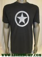 T-shirt zwart met grijze ster (T-shirts, Kleding), Nieuw, Verzenden