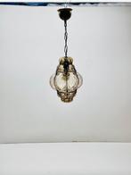 Lampe à suspendre - Métal, Verre - Une lampe suspendue à, Antiek en Kunst