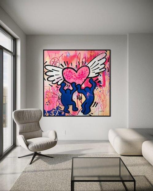 CASPA - Keith Haring Love, Antiek en Kunst, Kunst | Schilderijen | Modern