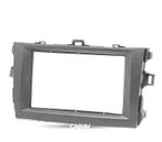 Facade Autoradio 2-Din Noir Pour Toyota Corolla 07-13, Auto diversen, Autoradio's, Verzenden, Nieuw