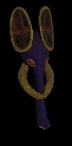 Zeldzaam en uitzonderlijk masker - masker olifant Babanki -