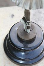 Statue, ballerina in witte jurk - 29 cm - marbre de bronzage, Antiek en Kunst