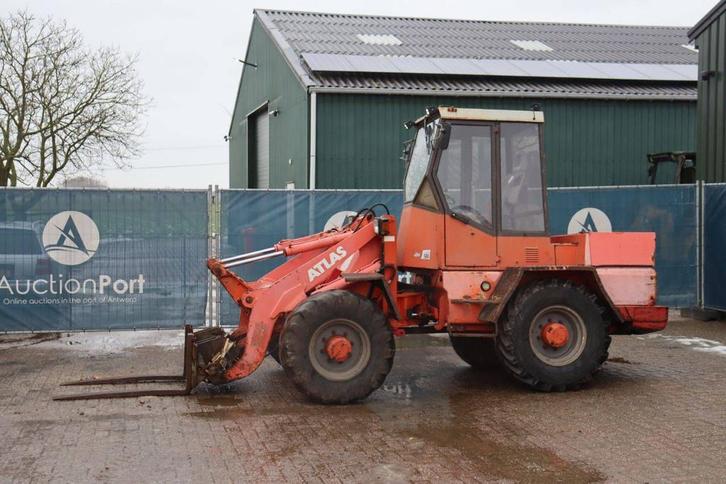 Veiling: Wiellader Atlas 72E Diesel 49kW 1994, Articles professionnels, Machines & Construction | Grues & Excavatrices, Enlèvement