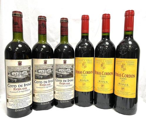 1995 El Coto, Coto de Imaz x3 & 2002 Heras Cordón x3 -, Verzamelen, Wijnen