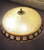 Plafonnier - Laiton, verre pressé