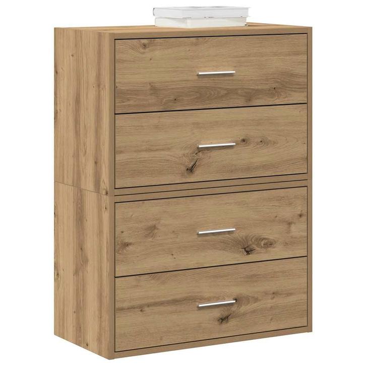vidaXL Kasten met 2 lades 2st 60x31x40cm bewerkt hout, Huis en Inrichting, Kasten | Overige, Nieuw, Verzenden