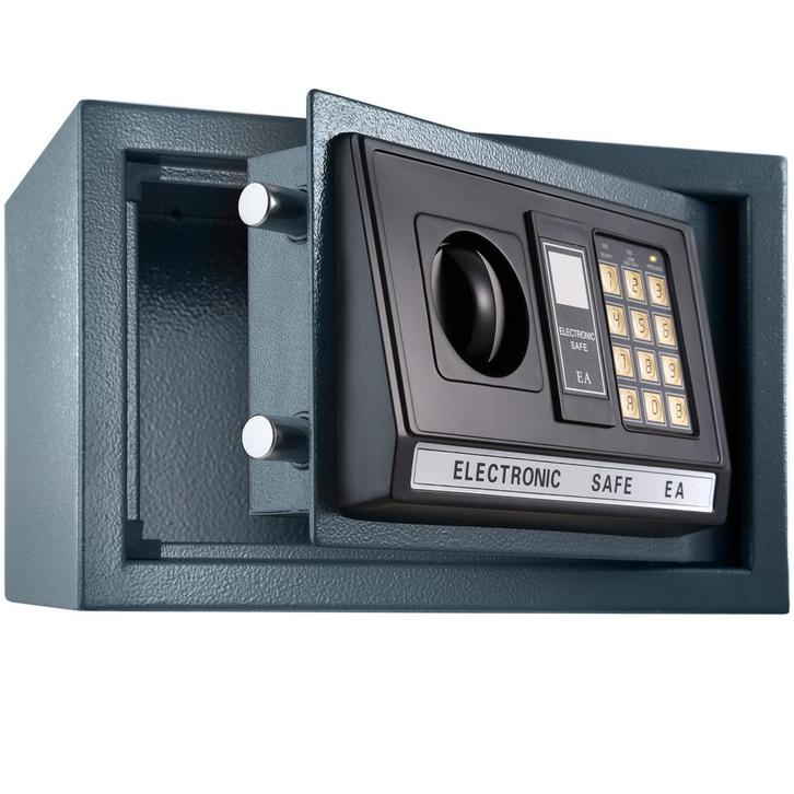 tectake Elektronische kluis met sleutel en LED-display inclu, Huis en Inrichting, Brandblussers en Brandkasten, Verzenden
