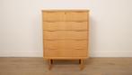 Vintage Deense ladekast | Eiken | 5 lades | 112 cm, Huis en Inrichting, Kasten | Ladekasten, Ophalen of Verzenden, Nieuw