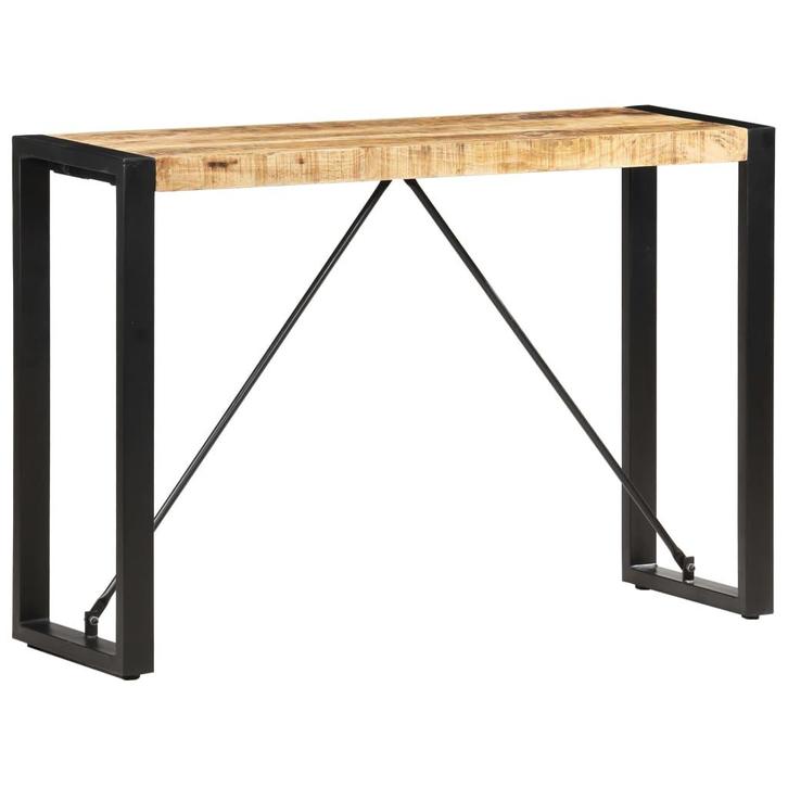 vidaXL Wandtafel 110x35x76 cm massief mangohout, Huis en Inrichting, Tafels | Bijzettafels, Nieuw, Verzenden