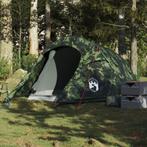 vidaXL Tente de camping tunnel 3 personnes camouflage, Neuf