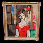 Miquel Torner de Semir (1938) - La musa del rojo vivo, Antiek en Kunst