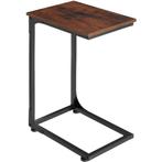 Bijzettafel Erie 40x30x63cm - Industrieel hout donker, rusti, Maison & Meubles, Tables | Tables d'appoint, Verzenden