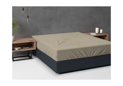 Sleeptime Flanel Basic Hoeslaken Taupe, Huis en Inrichting, Slaapkamer | Beddengoed