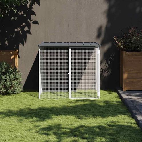 vidaXL Kippenhok met dak 103x98x90 cm gegalvaniseerd staal, Dieren en Toebehoren, Knaagdieren en Konijnen | Hokken en Kooien, Nieuw